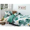  L'essentiel Maison Single Quilt Cover Set Green White Yellow Monstera - Green