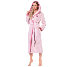 L&L Ema női hosszú fürdőköpeny, rózsaszín XL