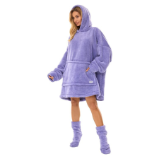 L&L Hoodie maxi pulóver, lila, zoknival uni lakástextília