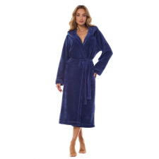 L&L Night női fürdőköpeny, sötétkék, csillagos M lakástextília