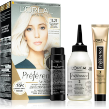 L´Oréal Paris L’Oréal Paris Préférence Le Blonding hajfesték a haj élénkítésére árnyalat 11.21 Ultra-Light Cool Pearl Blonde 1 db hajfesték, színező