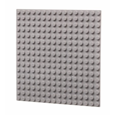 L-W Toys LW Toys kompatibilis építőjáték tábla / alap 16x16 világosszürke barkácsolás, építés