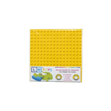 L-W Toys LW Toys kompatibilis építőjáték tábla / alap 16x32 citromsárga barkácsolás, építés