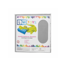 L-W Toys LW Toys kompatibilis építőjáték tábla / alap 50x50 nagy világosszürke barkácsolás, építés