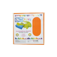L-W Toys LW Toys kompatibilis építőjáték tábla / alap 50x50 narancssárga barkácsolás, építés
