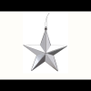 LAALU Karácsonyi dísz - csillag, ezüstszín, 20 cm (LAU-1857)