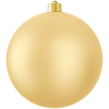 LAALU Karácsonyi dísz - gömb, matt arany, 20 cm átmérőjű