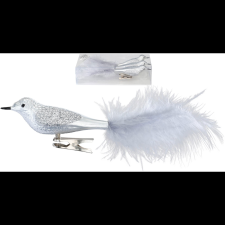  LAALU készlet: Ezüst madár, 20 cm, 3 db (LAU-1885) karácsonyi dekoráció