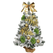 LAALU LED fényekkel díszített karácsonyfa - Harmonikus champagne, 27 dísz, 60 cm műfenyő