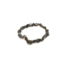 Labradorit sötét pebble karkötő 6-10mm karkötő