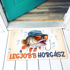 Lábtörlő - A legjobb horgász - Vicces Ajándék Ötlet lakástextília