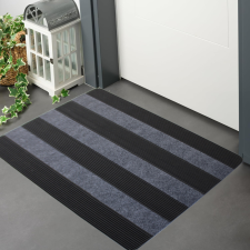  Lábtörlő Doormate erős csíkos Szürke gumis45x75cm lakástextília