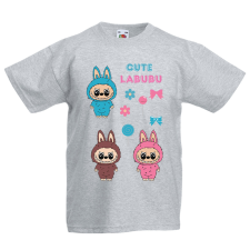 Labubu - Cute labubu mini figurák gyerek póló gyerek póló