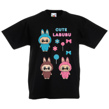 Labubu - Cute labubu mini figurák gyerek póló gyerek póló