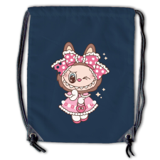  Labubu - Pöttyös ruhás nyuszilány tornazsák tornazsák