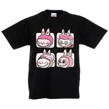  Labubu - Rózsaszín pizsiparti gyerek póló gyerek póló