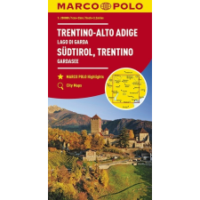 LAC Trentino térkép Dél-Tirol térkép 1:200 000 Garda-tó térkép térkép