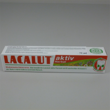 Lacalut aktiv fogkrém herbal 75 ml fogkrém