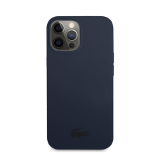 Lacoste Glossy Printing Logo iPhone 13 Pro Max szilikon tok, sötétkék tok és táska