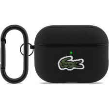 Lacoste Petit Pique Croc Logo Patch tok, AirPods Pro 3 modellhez, Black fülhallgató, fejhallgató tok