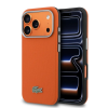 Lacoste PVC Petit Pique Semi Wrap Apple iPhone 17 Pro Max tok, MagSafe, narancs-fekete