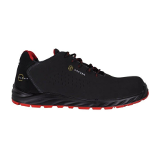 Lacuna Leon munkavédelmi félcipő piros-fekete színben S3 ESD SRC munkavédelmi cipő