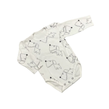 Lafel Hosszú Ujjú Body - Fehér Kutyás - 74 kombidressz, body