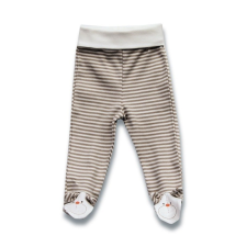 Lafel Pamut bébi nadrág - Bézs/Fehér Csíkos 62 babanadrág