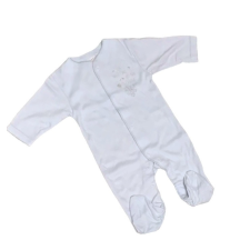 Lafel Pamut Ujjas Rugdalózó - Kék "Welcome to the world" 68 rugdalózó