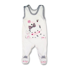 Lafel Pamut ujjatlan rugdalózó - Krém Cicás 74 rugdalózó