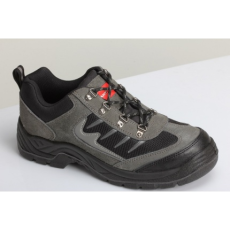 Lahti Pro Cipő Velúr/Fekete Szürke/Fekete, S1P Sra, 47 (L3040547)