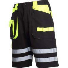 Lahti Pro Rövid rövidnadrág fekete-sárga 100% pamut, lepattanó, 