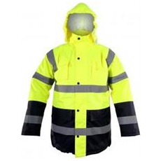 Lahti Pro Szigetelt figyelmeztető kabát, sárga, 