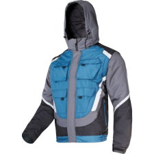 Lahti Pro Szigetelt kabát fekete-szürke-türk. fényvisszaverővel, "2xl", ce, lahti (L4092405) munkaruha