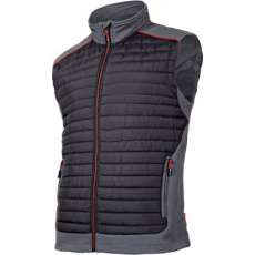 Lahti Pro Szigetelt Mellény Fekete-Szürke-Piros, 2XL (L4130705)