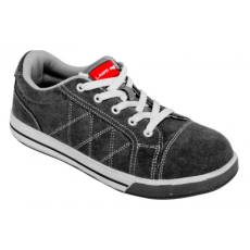 Lahti Pro Szürke-Piros Szarvasbőr Sportcipő, Sb Fo Sra, 40 (L3040740)