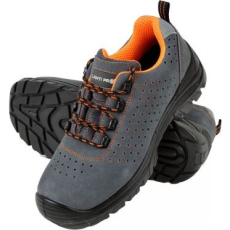 Lahti Pro Szürke Szarvasbőr Nyitott Orrú Cipő,S1P Src, 39 (L3041639)