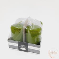  Lakkozott adventi gyertya - olíva dekorációs kellék