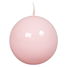  Lakkozott gömb gyertya 80mm rózsaszín gyertya