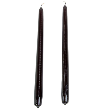  Lakkozott szálas gyertya 290x22mm fekete 10db/csom (db ár) dekorációs kellék
