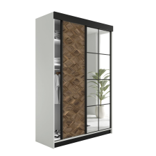  Lamaro Tolóajtós Szekrény tükörrel 167x205cm - fehér &amp; ArtDeco bútor