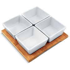 LAMART BAMBOO LT9018 tálalóedény 4db (LT9018) tányér és evőeszköz