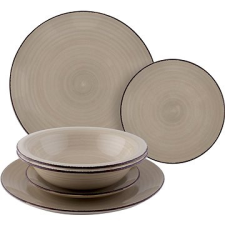 LAMART Kerek tányérok LT9111 6 db TRENDY tányér és evőeszköz