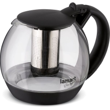 LAMART LT7058 teáskanna üveg 2L fekete vízforraló és teáskanna