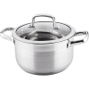 LAMART LTSS2212 Prestige 4.7L/22cm Lábas üveg fedővel - Inox (LTSS2212)