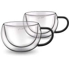 LAMART Thermo pohár LT9114 VASO készlet Cappuccino 270 ml 2 db fekete bögrék, csészék