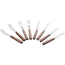 LAMART Walnut LT2062 8 darabos steak-készlet (42002095) tányér és evőeszköz