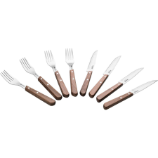 LAMART Walnut LT2062 8 db-os steak-készlet (LT2062) tányér és evőeszköz