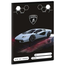  Lamborghini füzet - 2. osztályos vonalas 16-32 - fekete/ezüst füzet