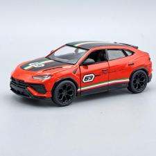 Lamborghini Urus Performance olasz piros autópálya és játékautó